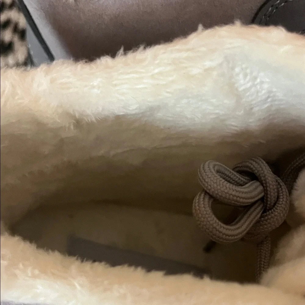 Serra Ladies Winter Boots - Gray and Cream